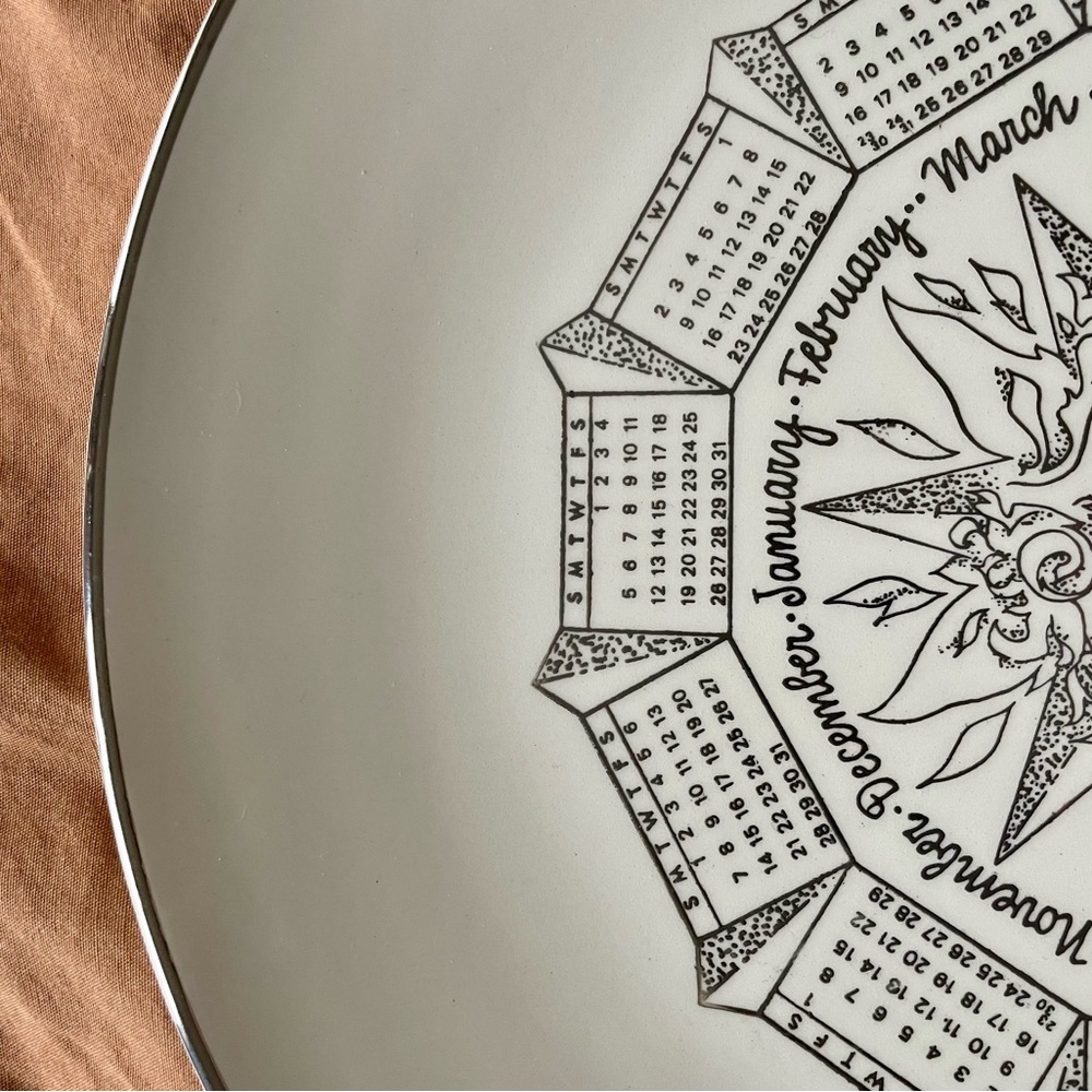 Rosenthal Sunburst Calendar Plate 1975 - Picture 3 of 6